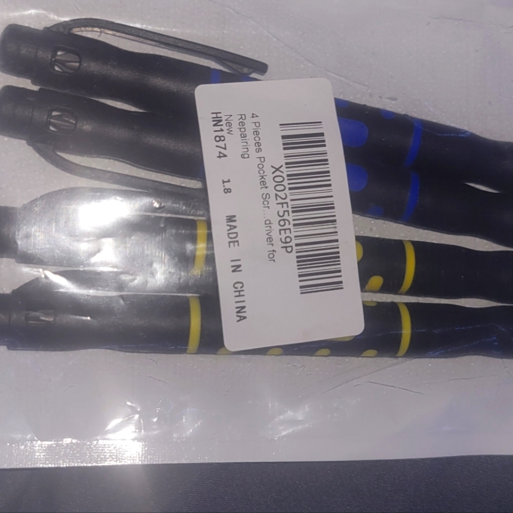 4 piece pocket screwdriver set BRAND NEW NEVER OPENED